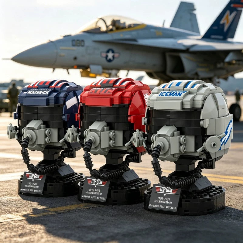 Fighter Pilot Helmet Building Set