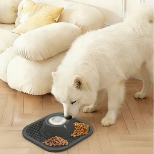 Anti-Slip Slow Feeder Lick Bowl with Built-in Ball