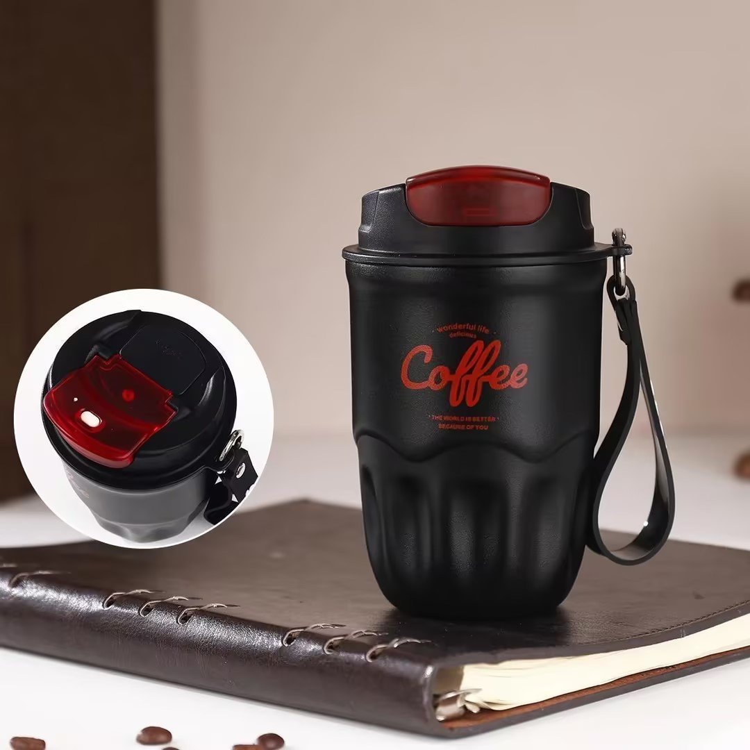 Stainless Steel Insulated Coffee Mug with Lid