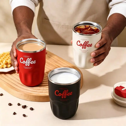 Stainless Steel Insulated Coffee Mug with Lid