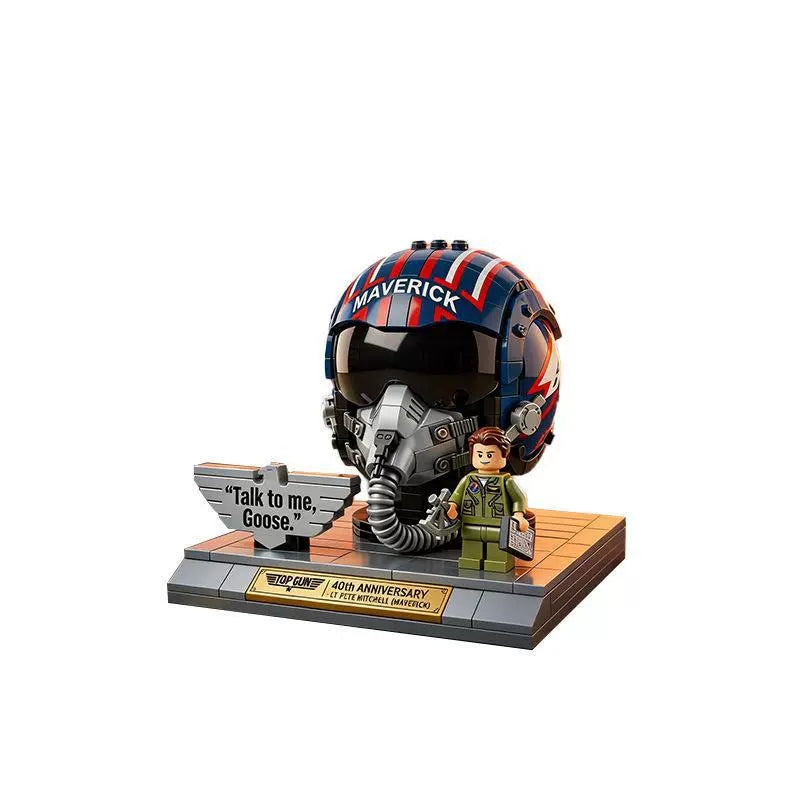 Fighter Pilot Helmet Building Set