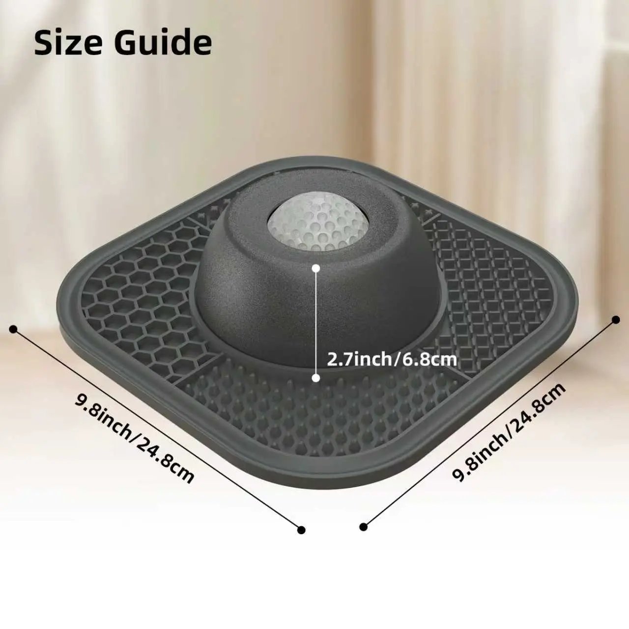 Anti-Slip Slow Feeder Lick Bowl with Built-in Ball
