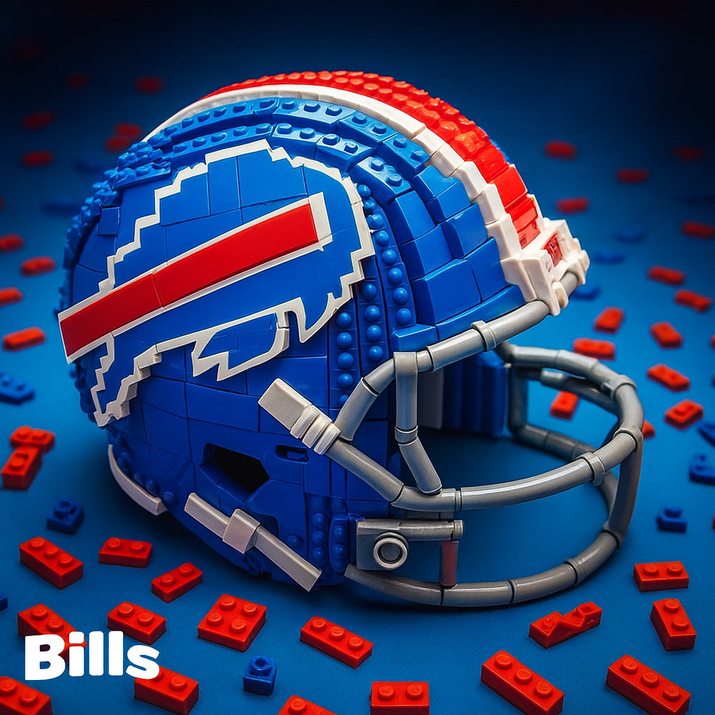 Football Team Building Block Helmet