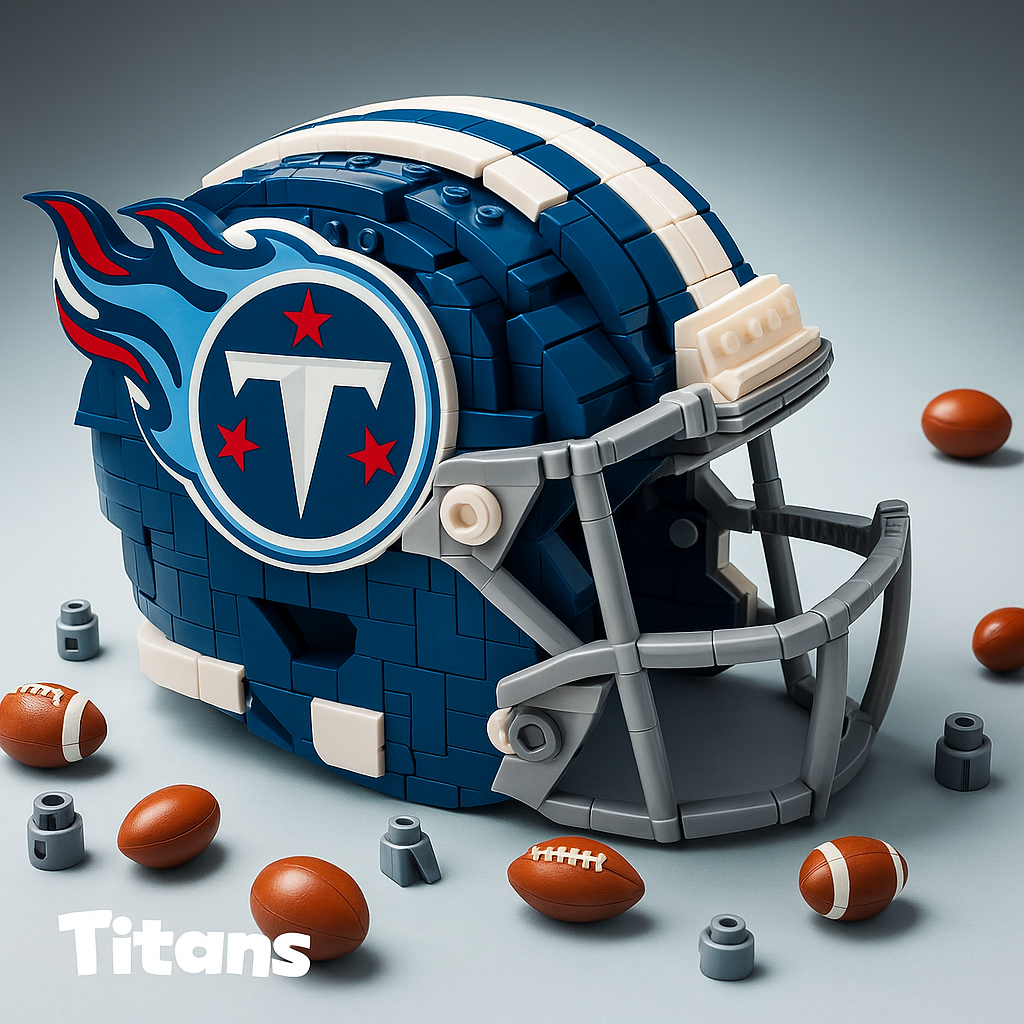 Football Team Building Block Helmet
