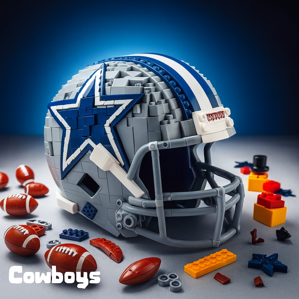 Football Team Building Block Helmet