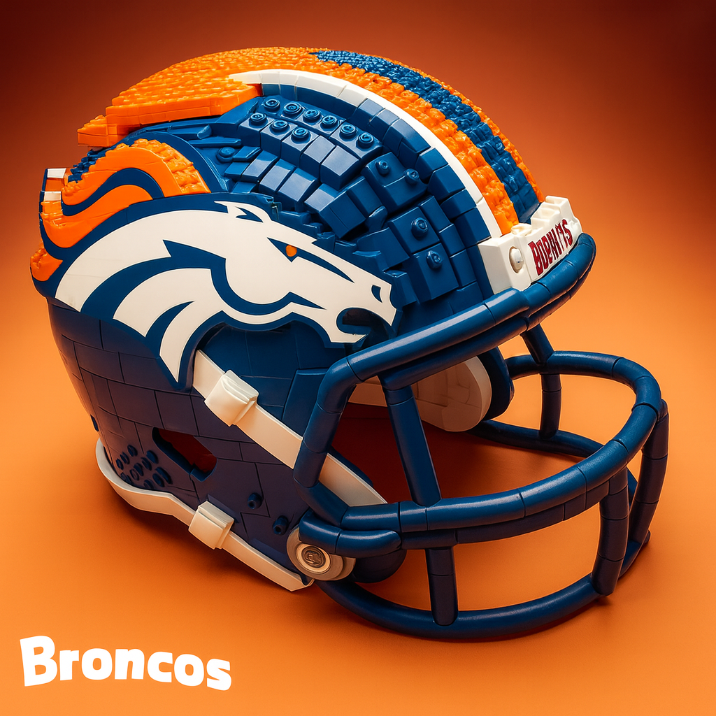 Football Team Building Block Helmet
