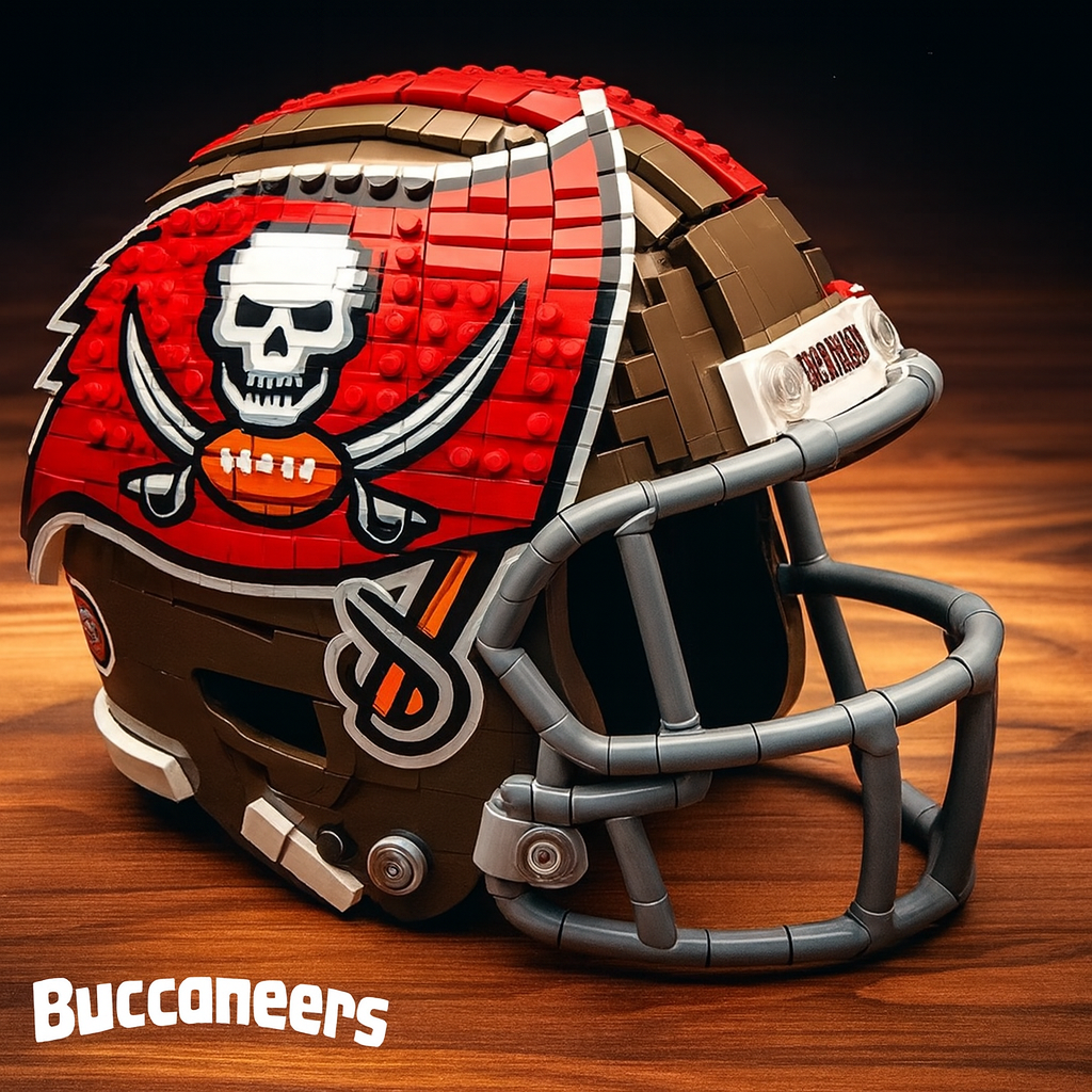 Football Team Building Block Helmet