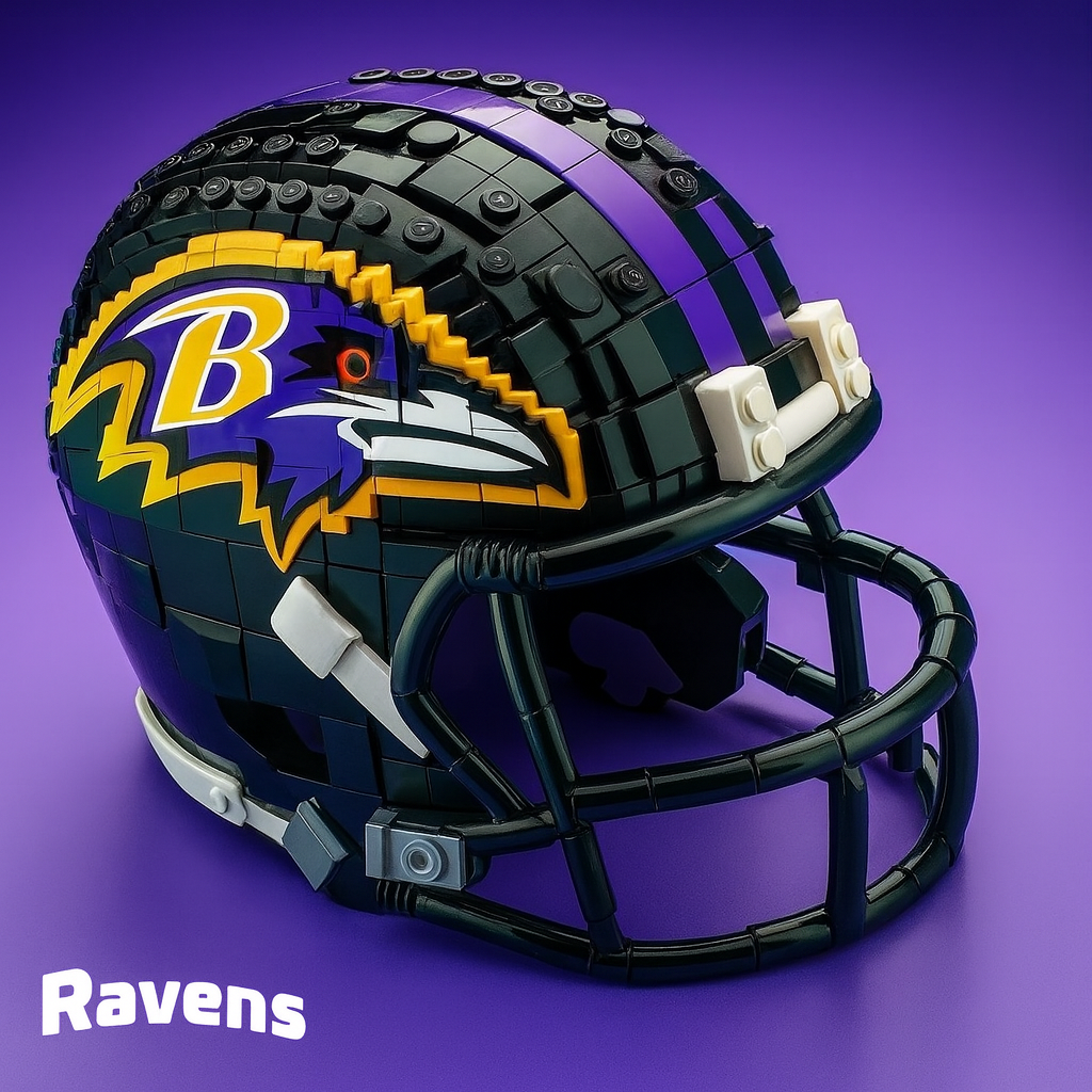 Football Team Building Block Helmet