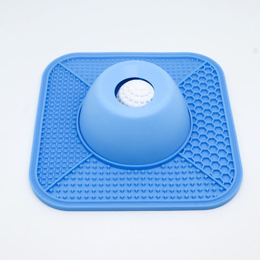 Anti-Slip Slow Feeder Lick Bowl with Built-in Ball