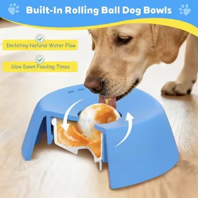 Multi-Purpose slow Feeder Dog Bowls