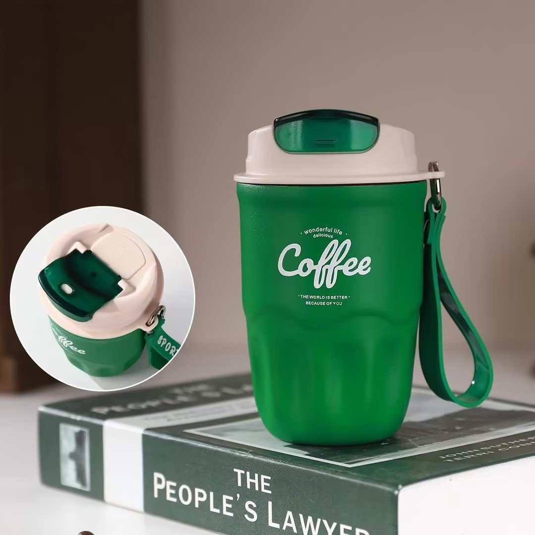 Stainless Steel Insulated Coffee Mug with Lid